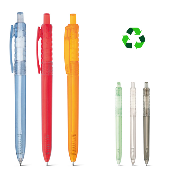  διαφημιστικά στυλό RPET ανακυκλώμενο πλαστικό εκτύπωση λογοτύπου 