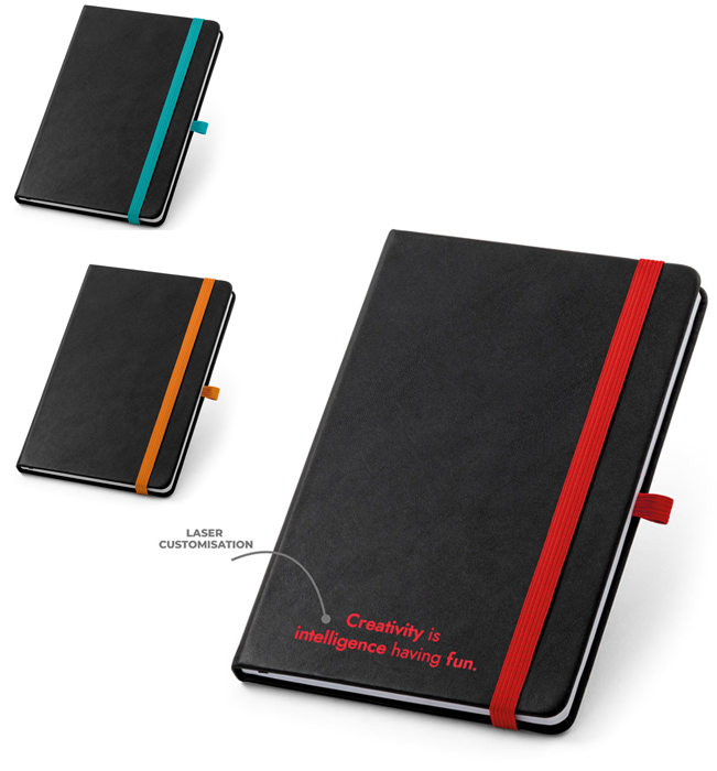  διαφημιστικό σημειωματάριο από φελλό notebook με λαστιχο εκτύπωση 