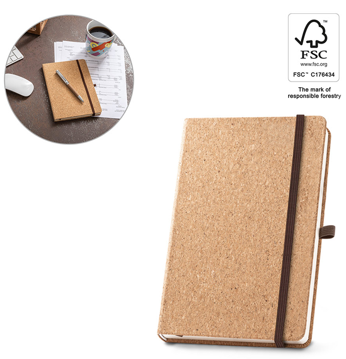  διαφημιστικό σημειωματάριο εύκαμπτο κάλυμμα από κόκκους καφέ notebook με λαστιχο εκτύπωση 